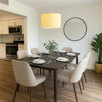 Virtually Staged Dining Area