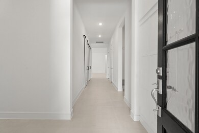 Inviting foyer with feature wall