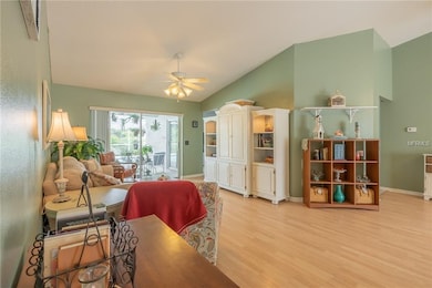 Large living room combines with the formal dining 