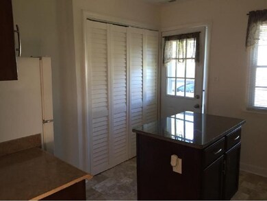 Kitchen island  laundry area
