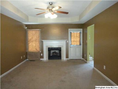 Family room with fireplace