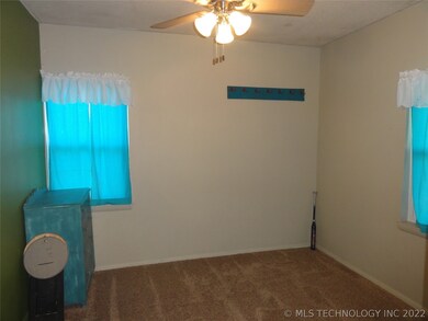 Bedroom #1 located just off the living area.