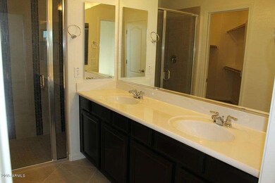 Master bath with dual vanities