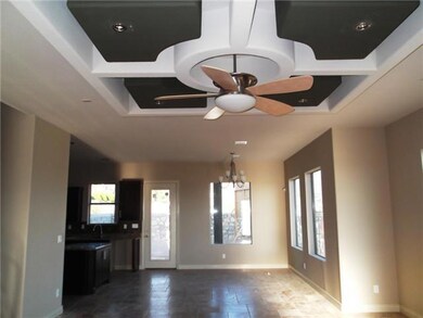 Living Room. Custom tray ceiling with mo