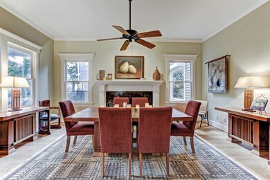The dining room also enjoys an abundance of natura