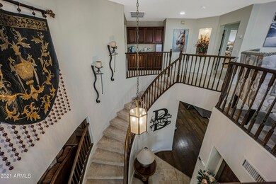 Looking down on Front Entry
