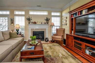 Large great room with fireplace