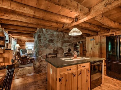 Center island with breakfast bar.