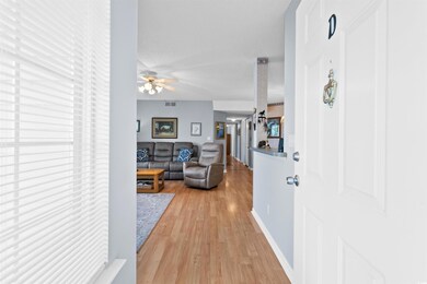 Interior space featuring light wood-type flooring
