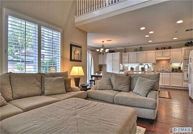Another view of family room / great room with vaul