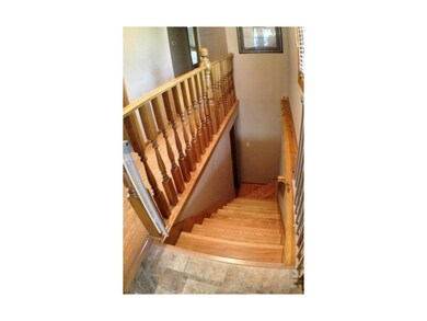New oak stairs.