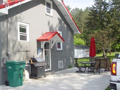 Side door and patio