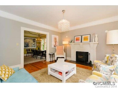 Living opens to large dining