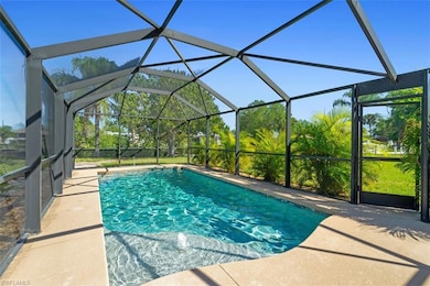 Outdoor pool featuring a patio and a lanai