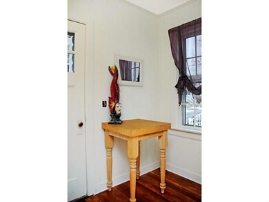 Entry. old fashioned vestibule with French door to