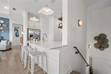 Upstairs into Kitchen