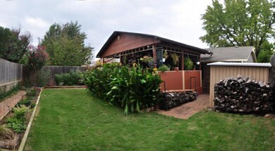 Backyard – 8ft newer fence surrounds your meticulo