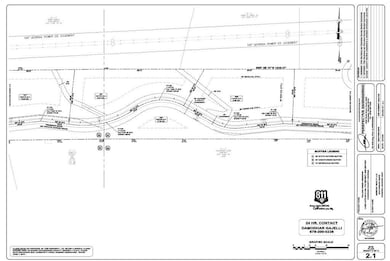 Map showing property parcels