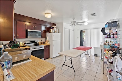 Kitchen with, appliances with stainless steel fini