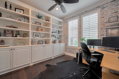Built in bookcases and storage, Plantation Shutter