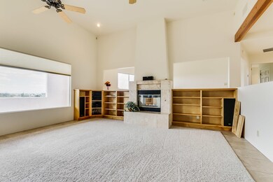 Great room book shelves