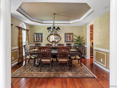 Prestigious formal dining room, with connecting Bu