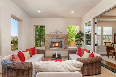 Front Patio off Dining Room and Living Room with a