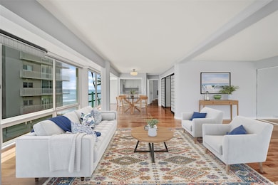 Nice ocean views from the living room. Photo is vi