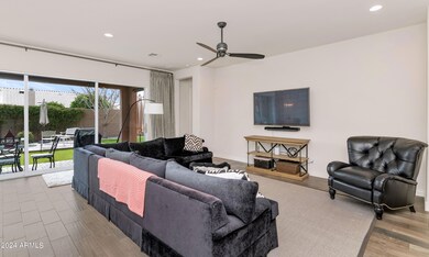 Family Room With Sliders Out To Backyard