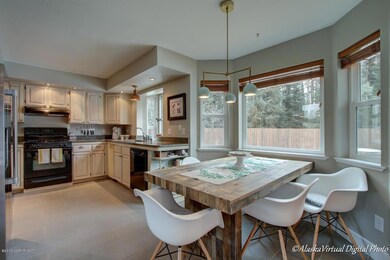 Bay window bump out dining area