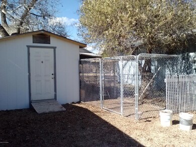 Shed with chicken run