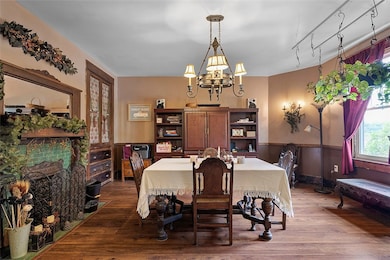 Newer flooring coordinates with the original detai