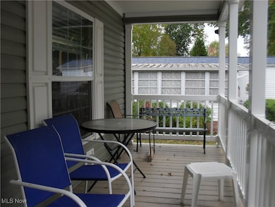 View of wooden terrace/front Porch
