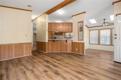 View to kitchen and breakfast nook