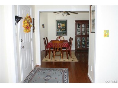 View of the Foyer and Dining Room from the Family 