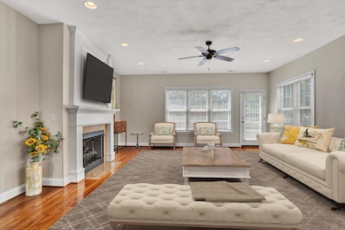 Virtually staged Living room