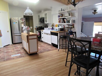 farmhouse sink in kitchen