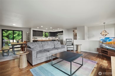 Generous great room feel