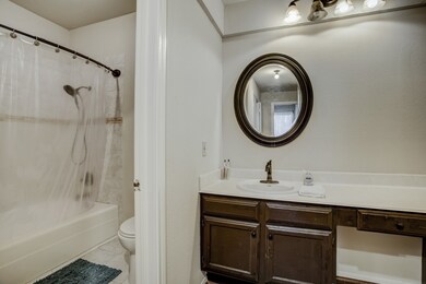 View of primary bathroom, with excellent counter-s