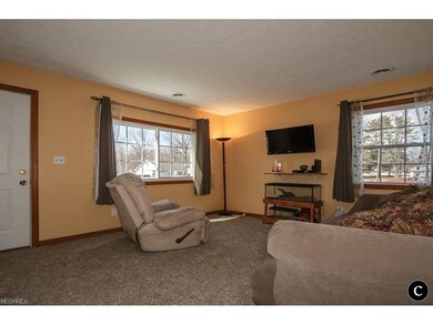 Living room with new carpet and all freshly painte