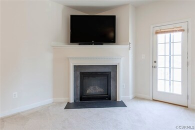 Gas fireplace - featuring the perfect spot for your tv!