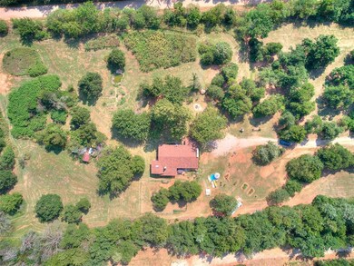 Full overhead view of property