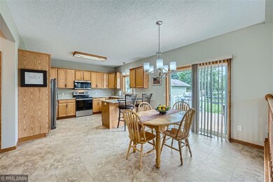 Kitchen and Dining Area walks out to deck