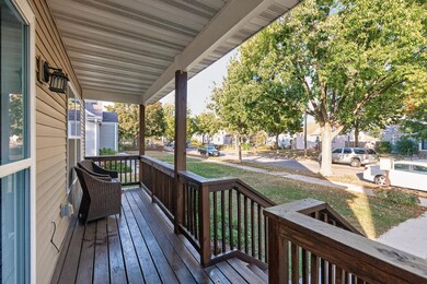 Charming porch with space for morning coffee or evening unwind.