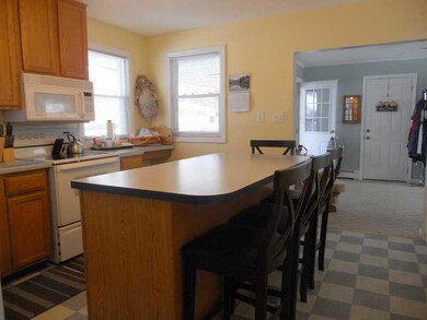 Kitchen. large breakfast bar is...