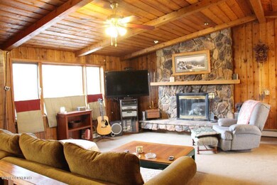 Living room fireplace