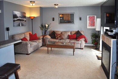 Large living room, custom paint