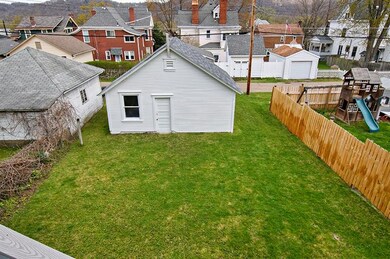 2 car detached garage that is accessed by rear all