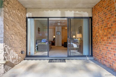Sliding doors leading from patio to livingroom