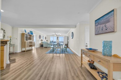 Dining area featuring light hardwood / wood-style 